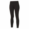 The JC087 black leggings by AWDis Just Cool are displayed on a white background, showcasing a high waistband and slim fit design.