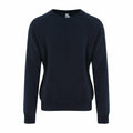 Product JH130 from AWDis Just Hoods features a plain black design with long sleeves and a round neckline, set against a white background. It's made of soft material, making it ideal for casual wear.