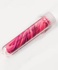 The AWDis Just Hoods JH200 features a pink drawcord housed inside a clear plastic tube with a white cap.