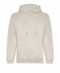 The JH201 hoodie by AWDis Just Hoods is a simple, light gray design featuring a front pocket and a drawstring hood, shown against a white background.
