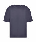 A JT009 T-shirt by AWDis Just T's, featuring a plain dark gray design set against a white background, complete with short sleeves and a crew neck.
