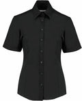 Kustom Kit's K742F short-sleeve button-up shirt displayed on a white background.