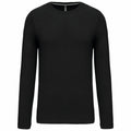 The KB359 by Kariban is a black long-sleeve shirt set against a white background.