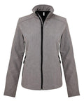 KB400 by Kariban: A gray zip-up jacket featuring a high collar and two zippered pockets.