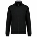 A black zip-up jacket with a high collar from the Kariban brand (product code: KB456), shown on a white background.