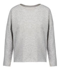 A sweater named KB471 by Kariban, featuring a plain gray long-sleeve design, is displayed against a white background.