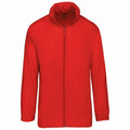 Kariban's KB616 is a red zip-up jacket featuring a high collar and elastic cuffs.
