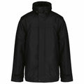 Kariban's KB693 winter jacket in black, featuring a high collar and a buttoned front.