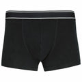 Kariban's KB800 black boxer briefs featuring a white-striped waistband.