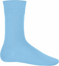 A single light blue sock, product KB813 from the brand Kariban, is displayed against a plain white background. It is positioned upright vertically, showcasing its full length and simple design.