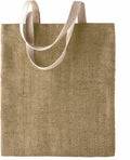 A beige tote bag with a textured design and two off-white handles, from the KiMood brand, product code KI009.