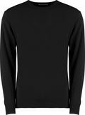 A black long-sleeve sweater with a crew neck from Kustom Kit, model KK253.