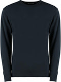 The KK253 sweater by Kustom Kit is a plain black crew-neck with long sleeves.