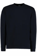 A Kustom Kit KK302 sweatshirt in plain black, featuring long sleeves and a round neckline.