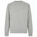 Kustom Kit's KK332 gray crewneck sweatshirt displayed on a plain white background.
