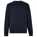 The KK332 by Kustom Kit is a plain black crewneck sweatshirt featuring long sleeves. It has a soft, slightly textured fabric and offers a simple, classic design perfect for casual wear.