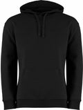 Kustom Kit KK333 sweatshirt in black, featuring a hood, front pocket, and drawstrings.