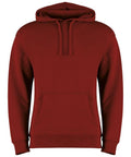 The Kustom Kit KK333 is a plain, dark red hoodie featuring a front pocket and drawstrings, showcased on a simple white background.
