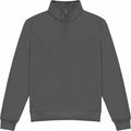 The KK335 by Kustom Kit is a dark gray pullover sweater featuring a quarter-zip collar and long sleeves, displayed against a white background.