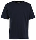 A plain black KK500 t-shirt from Kustom Kit is displayed against a white background, featuring short sleeves and a round neckline.