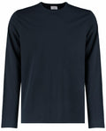 The KK510 by Kustom Kit, a plain black long-sleeve t-shirt, is displayed against a white background.
