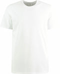 A KK530 plain white T-shirt by Kustom Kit displayed against a white background, featuring a crew neck and short sleeves.