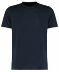 The KK555 by Kustom Kit is a plain black short-sleeve T-shirt showcased against a white background, featuring a simple crew neck design with no visible logos or patterns.