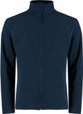 The Kustom Kit KK902, a navy blue zip-up jacket with a high collar, is displayed on a plain white background.