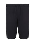 Shorts in black featuring an elasticated waistband and drawstring, shown on a plain white background.