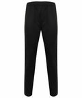 Back view of Finden & Hales LV881 black pants featuring an elastic waistband.