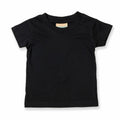 LW20T, a black short-sleeve t-shirt from Larkwood, displayed on a white background.