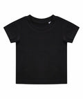 Larkwood LW620 short-sleeve T-shirt in black displayed on a white background.