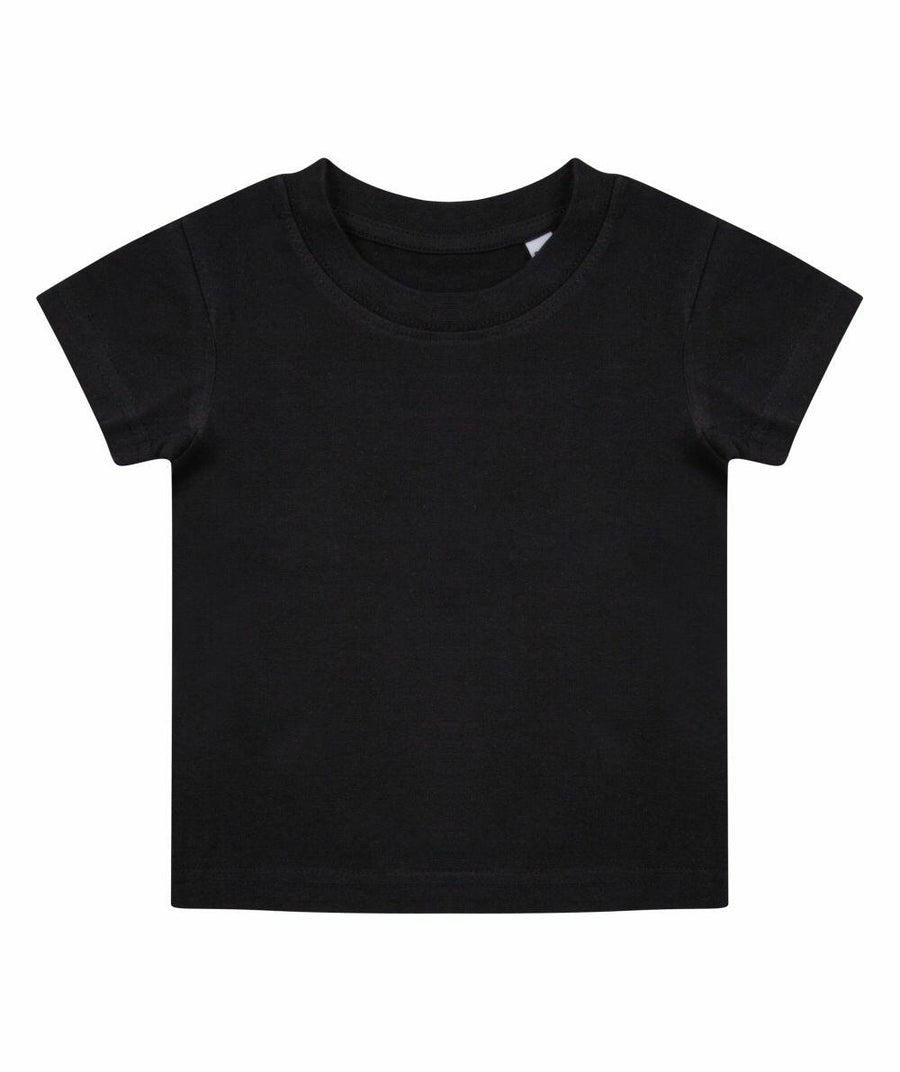 Larkwood LW620 short-sleeve T-shirt in black displayed on a white background.