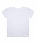 The Larkwood LW620 short-sleeve t-shirt is showcased against a white background. The shirt is laid flat to highlight its simple design and round neckline.