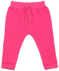 Larkwood LW62T toddler pants in bright pink featuring an elastic waistband and drawstring.