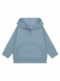The Larkwood LW802 is a light blue hoodie featuring a front pocket, long sleeves, a relaxed fit, and a V-shaped neckline.