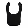 The LW82T by Larkwood is a plain black bib featuring a rounded neckline and a Velcro fastener at the back.