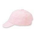 The Larkwood LW90T cap, in a light pink hue and featuring a curved brim, is showcased against a plain white background.