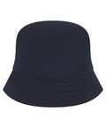 A dark navy blue Hats bucket hat with visible stitching along the brim, displayed against a white background.