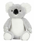 The MM060 plush toy by Mumbles features a cute, fluffy koala design with gray fur, large round ears, and a small black nose, sitting upright against a white background.