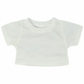 Mumbles MM071 plain white short-sleeve baby shirt.
