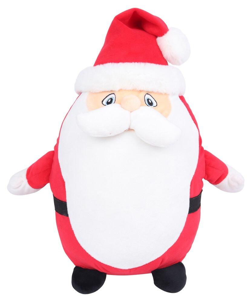 A plush toy from the brand Mumbles, model MM563, featuring a Santa Claus design with a red hat, white beard, and round body.