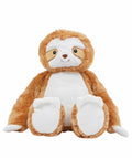 MM572 by Mumbles: This plush toy features a large sloth sitting upright, with brown fur and a white face and belly.