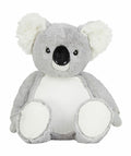 A Mumbles MM574 plush koala toy featuring gray fur and a white belly, sitting upright.