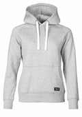 Nimbus N106F: A gray hoodie featuring white drawstrings, a front pocket, and a small black label on the lower front.