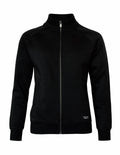 A Nimbus N110F black zip-up jacket featuring a high collar and side pockets, showcased against a plain white background.