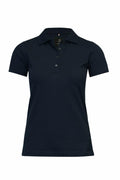 Nimbus N119F polo shirt, featuring a black color, short sleeves, a collar, and a buttoned placket.