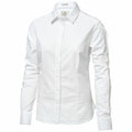 A Nimbus NB45F white long-sleeve button-up shirt displayed on a plain background.