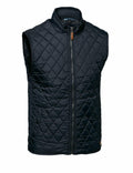 Nimbus's NB46M vest features a black quilted design, complemented by a front zipper and a high collar.