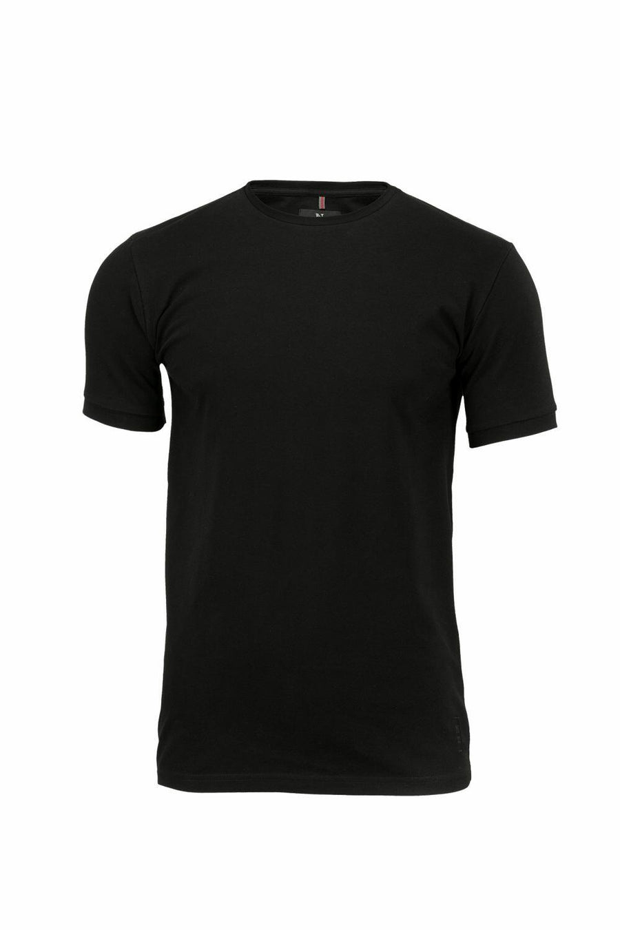 Nimbus NB72M black short-sleeve crew neck t-shirt displayed on a white background.